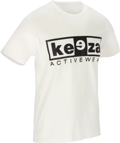 koszulka bawełniana - keeza - biała - bok.png